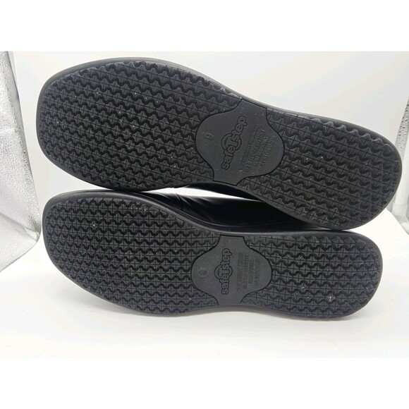 SafeTStep Black Non-Slip Work Shoes Women's 9M Loafers Uniform - Picture 9 of 10